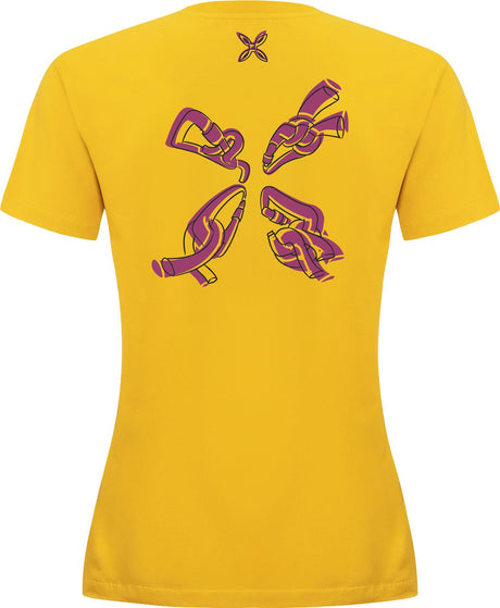 Montura - KNOTS T-SHIRT WOMAN — MUSTARD — Vista posteriore 2