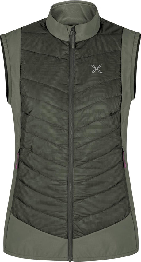 Montura - TRACE HYBRID VEST WOMAN — VERDE SALVIA/VINACCIA — Vista frontale 1