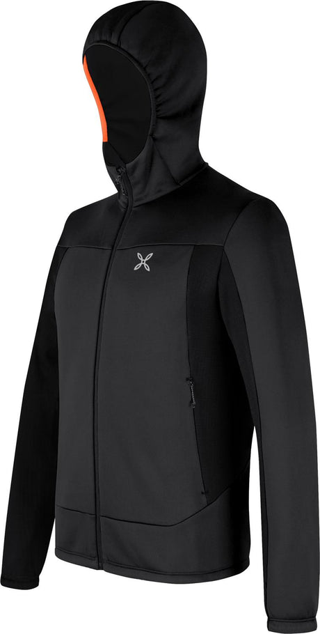 Montura - PULSE HOODED MAGLIA — ANTRACITE/ORANGE — Immagine 2