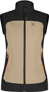Montura - SEED VEST WOMAN — DESERT BEIGE/MELON — Vista frontale 1