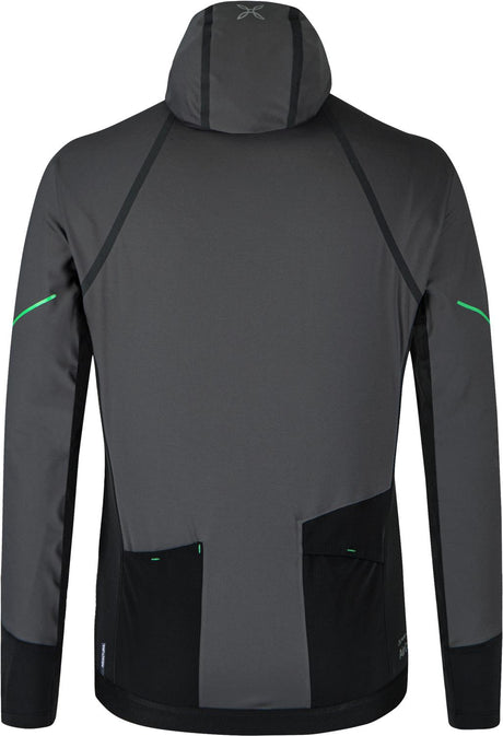 Montura - RITMO PTC AIRCORE HALF ZIP M. — ANTRACITE/VIBE GREEN — Vista posteriore 3