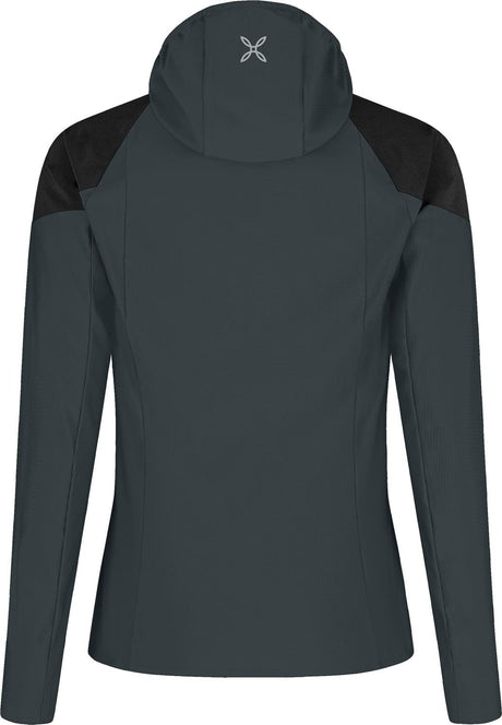 Montura - SPITZE HOODED MAGLIA WOMAN — ANTRACITE/MELON — Vista posteriore 3
