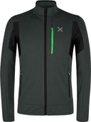 Montura - STRETCH 2 MAGLIA — ANTRACITE/VIBE GREEN — Vista frontale 1