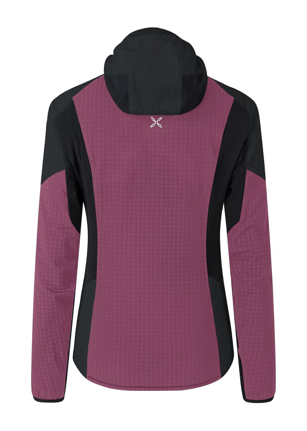 Montura - WIND REVOLUTION HOODY JACKET W — VINACCIA/LIGHT ROSE — Vista posteriore 3