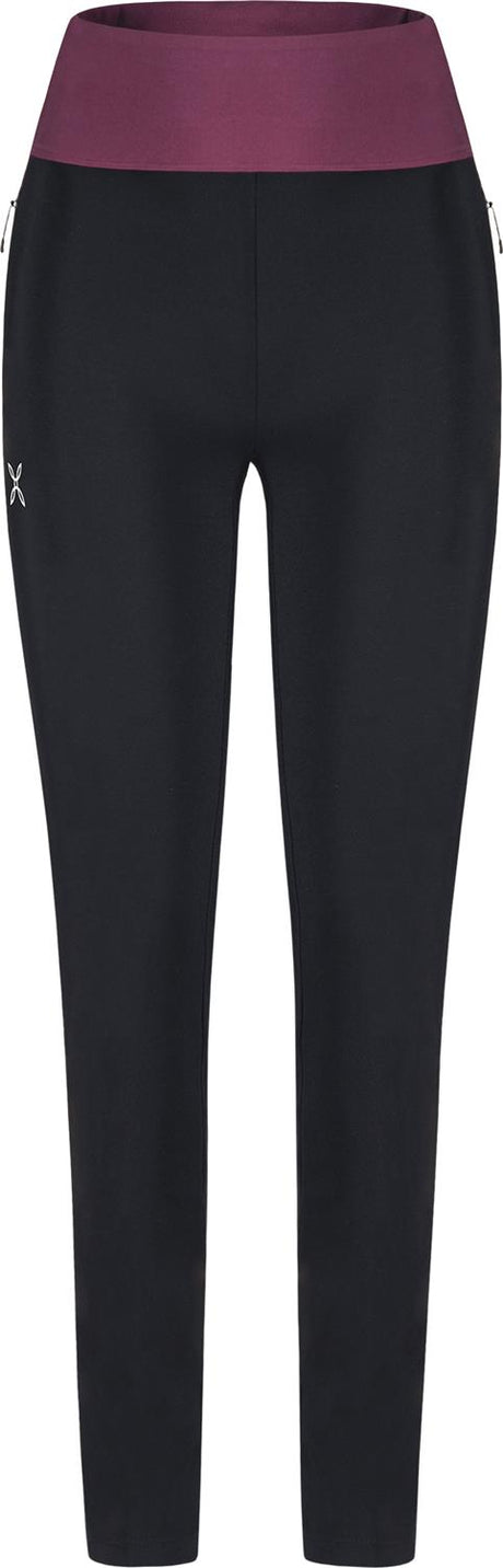 Montura - ANDROMEDA 2 PANTS WOMAN — BLACK/VINACCIA — Vista frontale 1