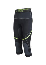 Montura - WATER 3/4 TECH PANTS — BLACK/GIALLO FLUO — Immagine 2