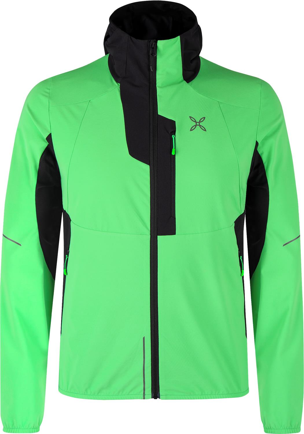 Montura - FLASH HOODED JACKET — VIBE GREEN — Vista frontale 1