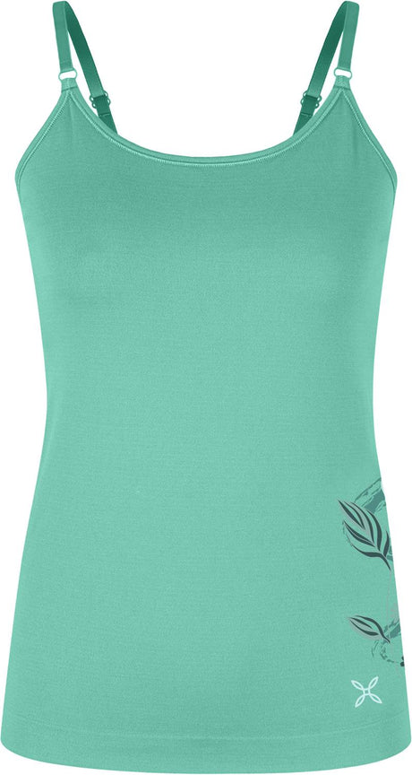 Montura - FLOWER SEAMLESS CANOTTA WOMAN — CARE BLUE — Vista frontale 1