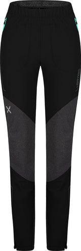 Montura - VERTIGO 2 PANTS WOMAN — BLACK/BRIGHT TEAL — Vista frontale 1