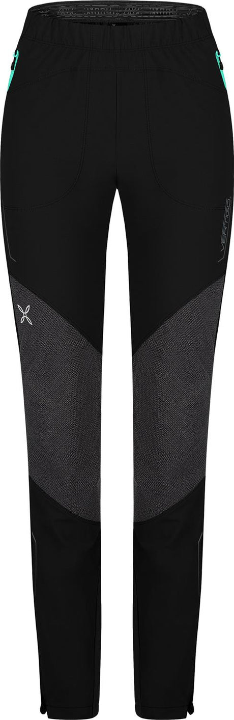 Montura - VERTIGO 2 PANTS WOMAN — BLACK/BRIGHT TEAL — Vista frontale 1