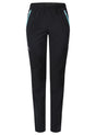 Montura - DOMINO TREKKING PANTS WOMAN — NERO/CARE BLUE — Vista frontale 1