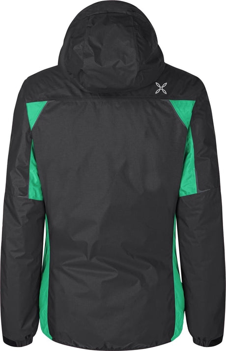 Montura - NEVIS 2.0 JACKET WOMAN — ANTRACITE/BRIGHT TEAL — Vista posteriore 3