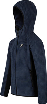 Montura - BLOCKY HOODED MAGLIA KIDS — BLU POLVERE — Immagine 2