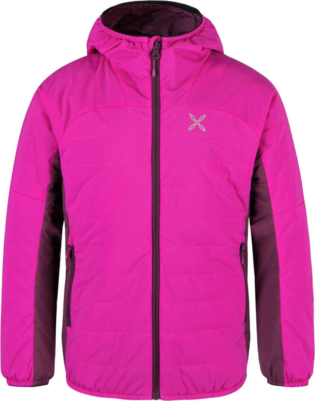 Montura - SPACE LIGHT HOODED JACKET KIDS — INTENSE VIOLET/WINE RED — Vista frontale 1