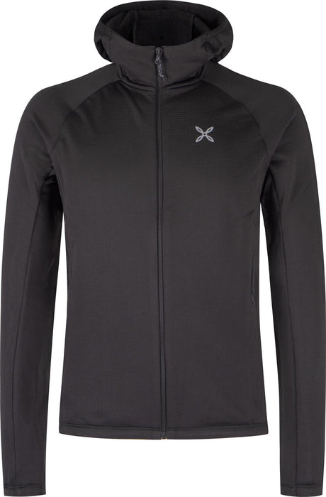 Montura - FADIS GRID HOODED MAGLIA — BLACK — Vista frontale 1