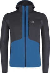 Montura - SMOOTH 2 HOODED MAGLIA — B.BLUE/GRAPHITE BLUE — Vista frontale 1