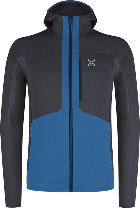 Montura - SMOOTH 2 HOODED MAGLIA — B.BLUE/GRAPHITE BLUE — Vista frontale 1
