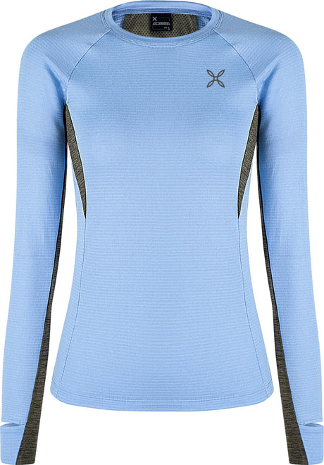 Montura - STRIDE POLARTEC L/S MAGLIA W. — DUSK/VERDE SALVIA — Vista frontale 1