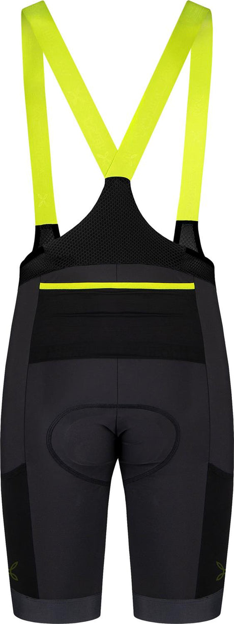 Montura - RANDO CYCLING BIBSHORT — BLACK/VERDE LIME — Vista posteriore 2