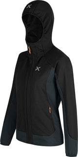 Montura - DOLOMITI WIND HOODED JACKET W. — BLACK/MELON — Immagine 2