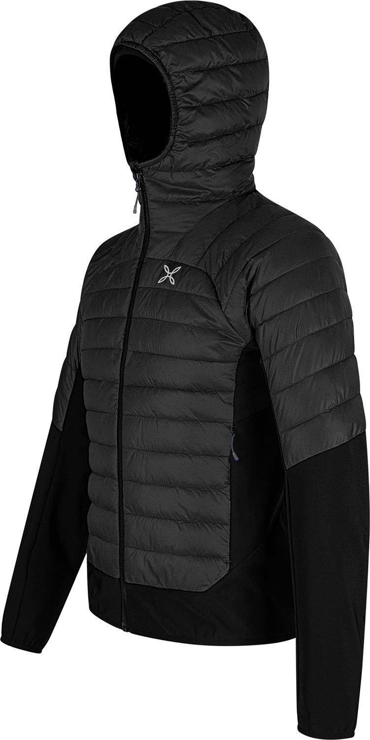 Montura - PEAK HYBRID HOODED JACKET — BLACK — Immagine 2