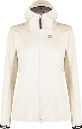 Montura - UPLAND 3L HOODED JACKET WOMAN — SHELL/MELON — Vista frontale 1