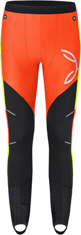 Montura - SLICK 2 PANTS — ORANGE/VERDE LIME — Vista frontale 1
