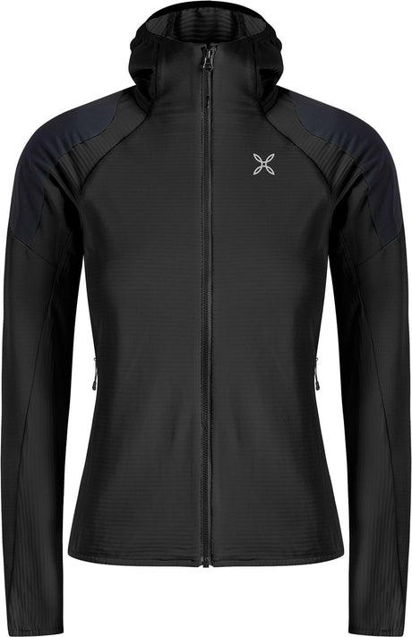 Montura - ACTION HOODED MAGLIA WOMAN — BLACK — Vista frontale 1