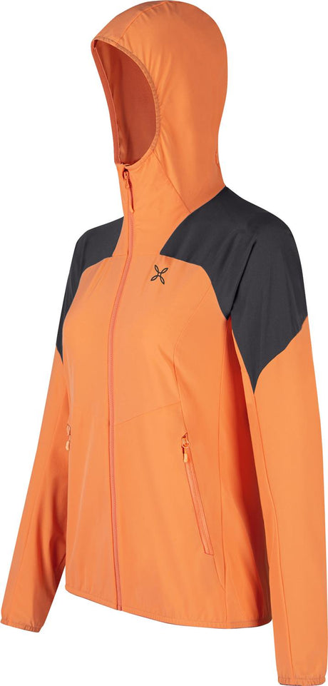 Montura - RISE HOODED JACKET WOMAN — MELON/ANTRACITE — Immagine 2