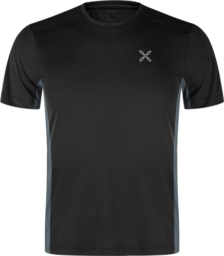 Montura - WORLD 2 T-SHIRT — BLACK/PIOMBO — Vista frontale 1