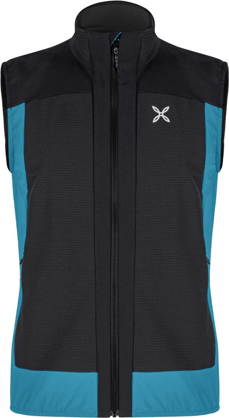 Montura - DOLOMITI WIND VEST — BLACK/STEEL BLUE — Vista frontale 1