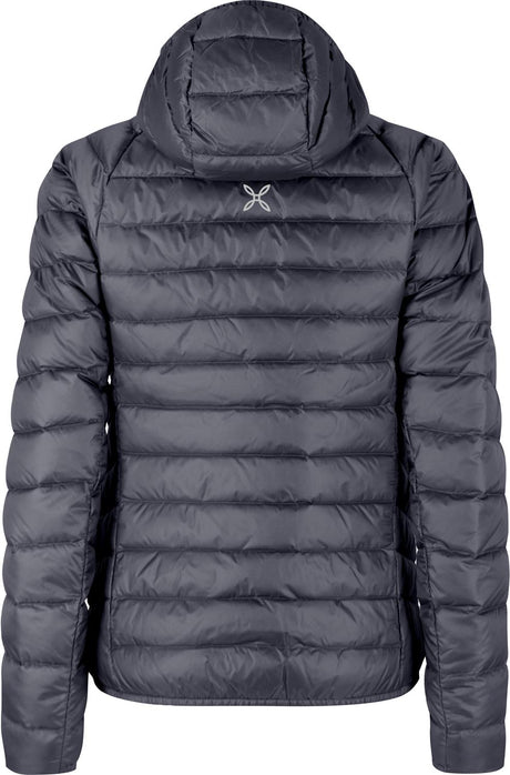 Montura - BREEZE HOODED DUVET JACKET WOM — GRAPHITE BLUE/TURQUOISE — Vista posteriore 3