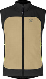 Montura - SEED VEST — DESERT BEIGE/SUNNY LIME — Vista frontale 1