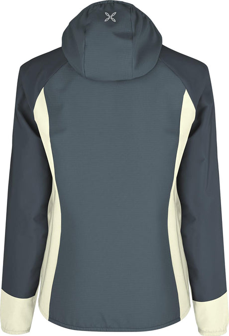 Montura - DOLOMITI WIND HOODED JACKET W. — GRAPHITE BLUE/TURQUOISE — Vista posteriore 3