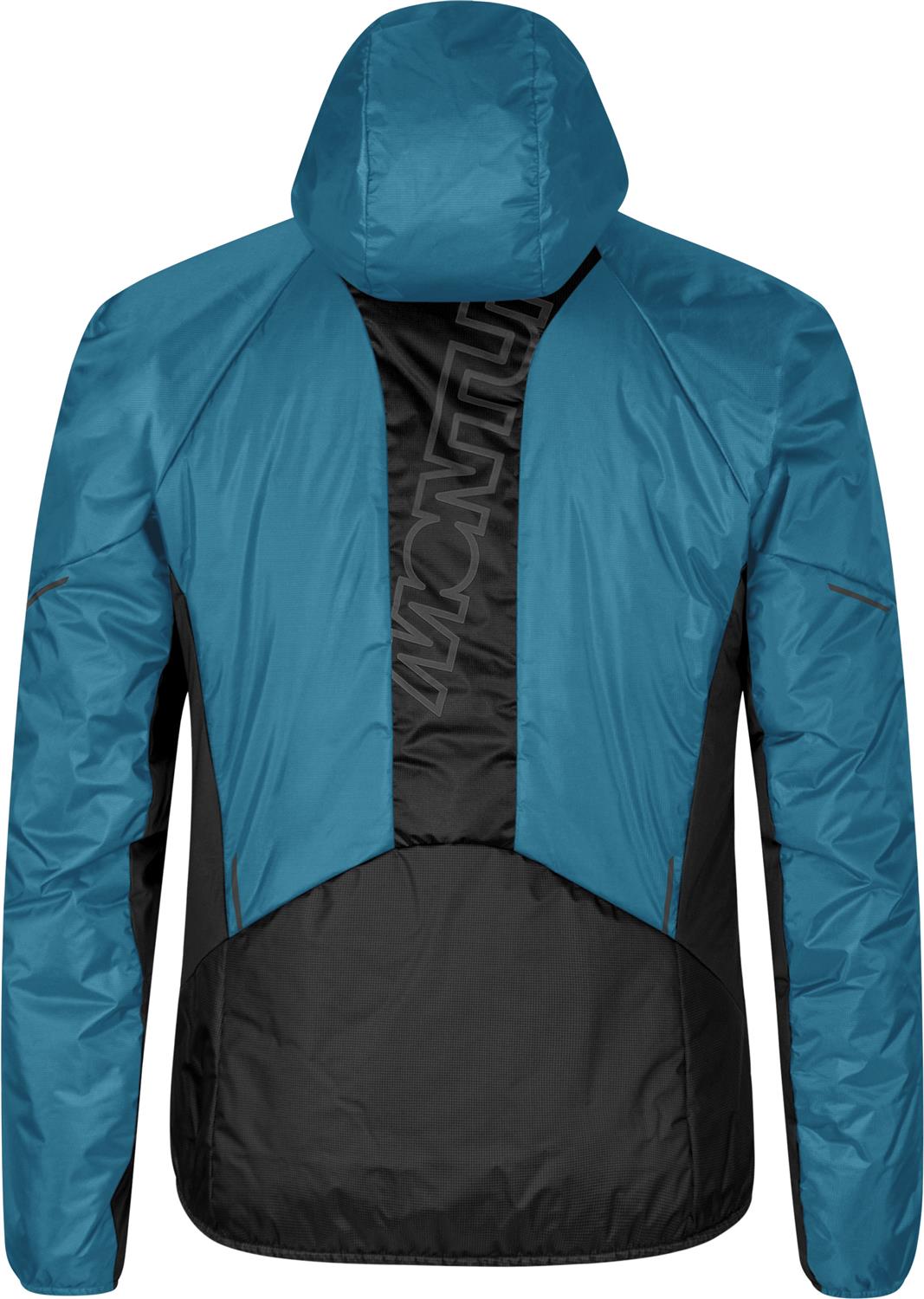 Montura - VULCAN 2.0 JACKET — STEEL BLUE/SUNNY LIME — Vista posteriore 3