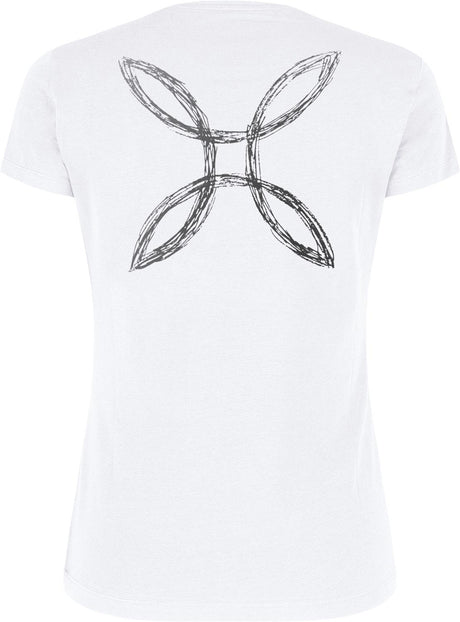 Montura - PENCIL LOGO T-SHIRT WOMAN — WHITE — Vista posteriore 2