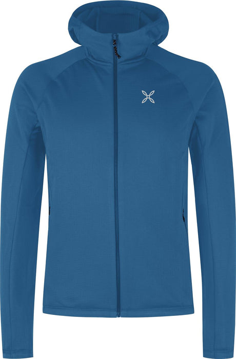 Montura - FADIS GRID HOODED MAGLIA — STEEL BLUE — Vista frontale 1