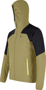 Montura - RISE HOODED JACKET — DESERT BEIGE/SUNNY LIME — Immagine 2