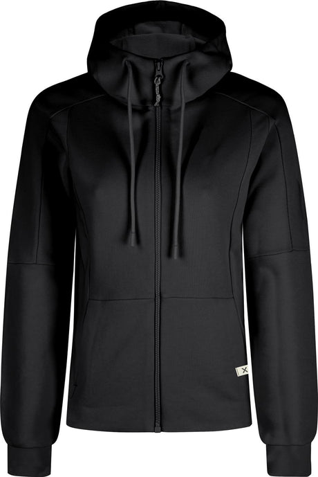 Montura - GOBI HOODED SWEATER WOMAN — BLACK — Vista frontale 1