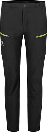 Montura - SPEED STYLE PANTS — BLACK/SUNNY LIME — Vista frontale 1