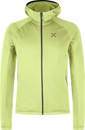 Montura - FADIS GRID HOODED MAGLIA — SUNNY LIME — Vista frontale 1