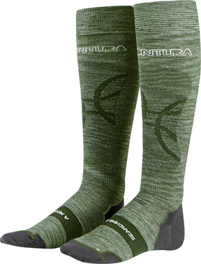 Montura - MERINO WOOL LIGHT SOCKS — VERDE SALVIA — Vista frontale 1