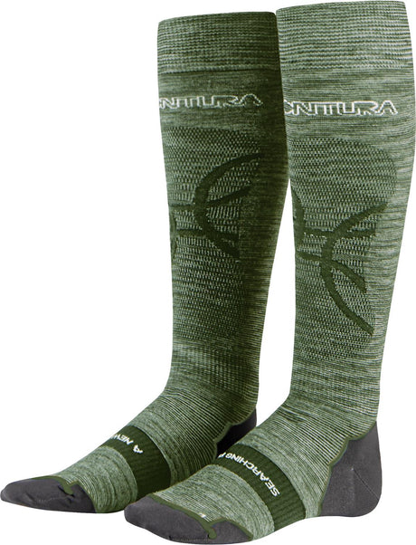 Montura - MERINO WOOL LIGHT SOCKS — VERDE SALVIA — Vista frontale 1