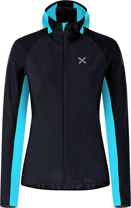 Montura - ANDROMEDA MAGLIA WOMAN — BLACK/TURQUOISE — Vista frontale 1