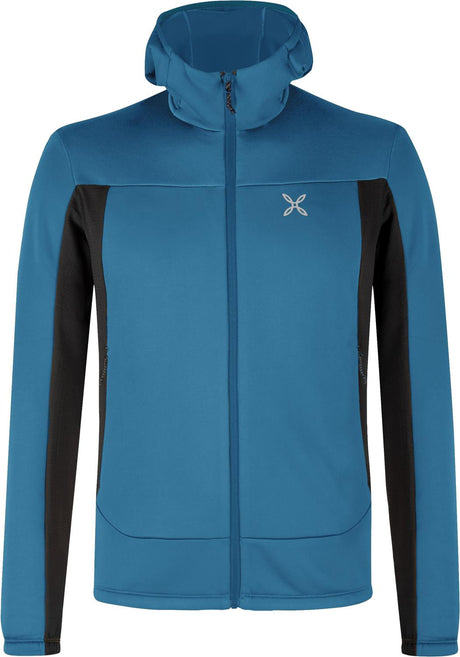 Montura - PULSE HOODED MAGLIA — STEEL BLUE — Vista frontale 1