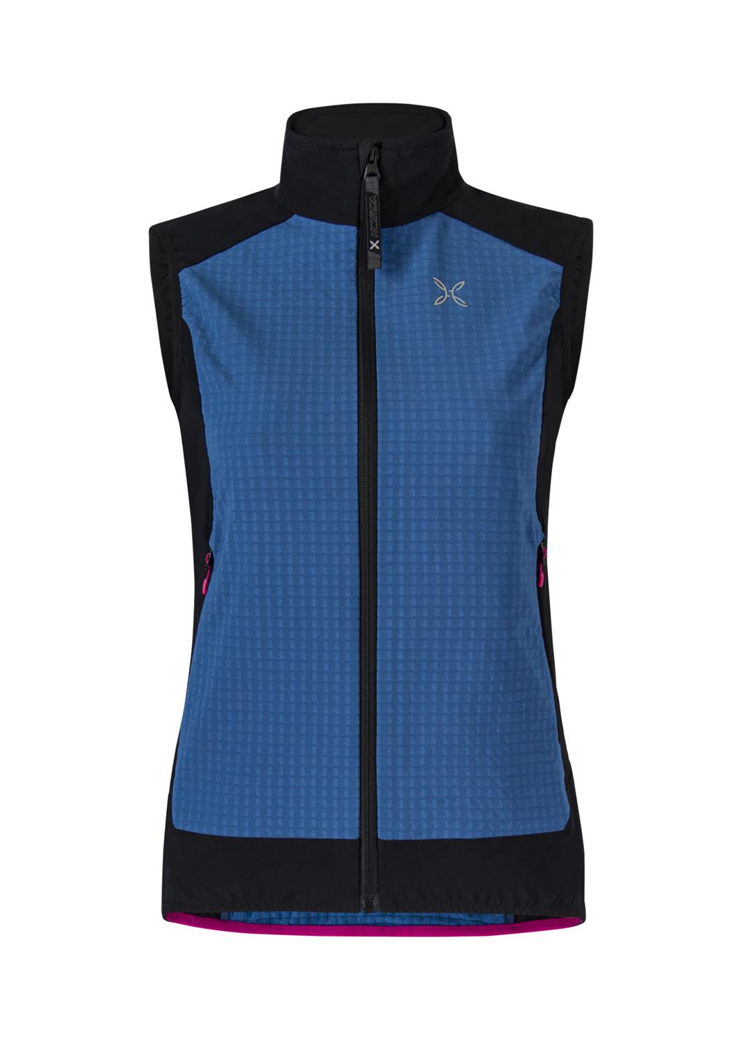 Montura - WIND REVOLUTION VEST WOMAN — DEEP BLUE/INTENSE VIOLET — Vista frontale 1