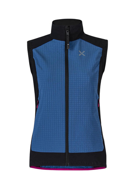 Montura - WIND REVOLUTION VEST WOMAN — DEEP BLUE/INTENSE VIOLET — Vista frontale 1