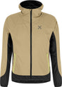 Montura - RISE OCTA HOODED JACKET — DESERT BEIGE/SUNNY LIME — Vista frontale 1