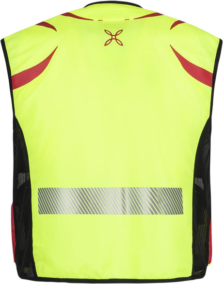 Montura - OPERATOR BASIC 2.0 VEST — GIALLO FLUO/ROSSO — Vista posteriore 3