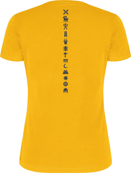 Montura - ROCK PAINTING T-SHIRT WOMAN — MUSTARD — Vista posteriore 2